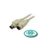 1001Cables - Cable Extension PS2 Mouse/Keyboard - Male to Female 2m
