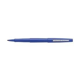 Papermate Nylon Blue Tuck nylon fibre tip pen with 1.0mm line width and blue ink, (pack of 12).