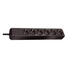 Brennenstuhl ECO Line Steckdosenleiste (6-fach, 1,5 m) schwarz