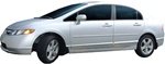 2006-2008 Honda Civic Sedan Dawn Enterprises® Painted Factory Body Side Molding