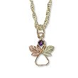 11QFJS8DCJL ZALES Black Hills Gold Birthstone Childs Angel Pendant (1 Stone) family jewelry