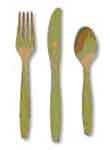Assorted Plastic Cutlery 24/Pk - Gold
