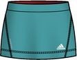 Adidas Damen Skort Barricade, ultra green/core energy, XL, DAX13296XL