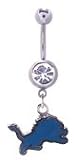 Detroit Lions belly button ring