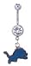 Detroit Lions belly button ring