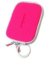 Soft Compact Digital Camera Carrying Bag with Round Optional Carabiner (Hot Pink) for Pentax camera