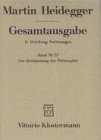 Gesamtausgabe. 4 Abteilungen  / Bd 56/57: Gesamtausgabe, Ln, Bd.56/57, Zur Bestimmung der Philosophie: Die Idee der Philosophie und das ... Kriegsnotsemester 1919 u. Sommersemester 1919
