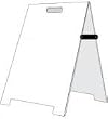 NEOPlex 19" x 24" Plywood Sidewalk Sandwich Board A-frame Sign w/Laminated Vinyl Surface