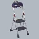 SAMSONITE/COSCO Pro Tech II Work Platform Folding Step Stool, 20-1/4w x 27 Spread x 48-1/4h