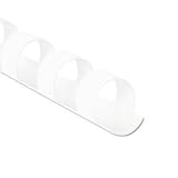 Fellowes 52371, Plastic Combs - Round Back, 3/8, 100 pack, White