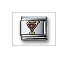 Martini Glass Red Classic Enamel, Italian Charm by Nomination Charms