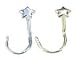 14 karat NICKEL FREE White gold nose Star