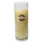 French Vanilla Scented One 3x4.5 Inch Glass Pillar Scented Candle. Combines Sweet Creamy Vanilla And Coconut To Create A Delightful Fragrance. Burns Approx. 70