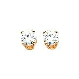 14K Yellow Gold .34ct Stud Earrings