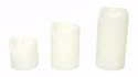 Flameless Melted Edge Wax Candles - 2", 3" and 4" x 2" Diameter