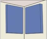 R/T Home Bass Control Room Dampening Panels - Set of 2 in White