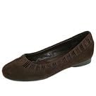 Buy Bella-Vita Vera | Ladies Slip-on Dress Shoes Brown Suede Satin by Bella-Vita