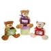 6.5'' 3 Assorted Patched Bear With Gift Card- Case of 36