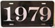 1979 YEAR LICENSE PLATE