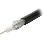 New 1000 foot Black UL Listed RG 6 Coaxial Cable Aluminum polypropylene foil shield insulator by Steren New 1000 foot Black UL Listed RG 6 Coaxial Cable Aluminum polypropylene foil shield insulator by Steren