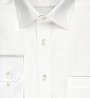 2" Longer Pure Cotton Classic Collar Plain Poplin Shirt