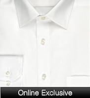2" Longer Pure Cotton Classic Collar Plain Poplin Shirt