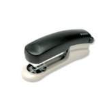 Leitz 5501 Half Strip Stapler Top-loading 26/6 24/6 Capacity 25 Sheets of 80gsm Black Ref 55010095
