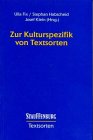 Zur Kulturspezifik von Textsorten
