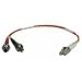 Tripp Lite N457-001-62 Duplex Multimode 62.5/125 Fiber Adapter, LC-M/ST-F - 1ft