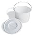 Replacement Commode bucket with Lid, 12 qt. / 2 gallon