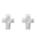 Kit Heath Diamond Cross Studs