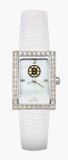 Boston Bruins Ladies Allure White Leather Strap Watch