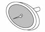 Music City Metals 22549 Stainless Steel Heat Indicator Replacement for Select Gas Grill Models by Aussie, BBQ Grillware and Others