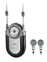 Coby CX2 Mini AM/FM Stereo Pocket Radio with Neck and Arm/Hand Straps - Black
