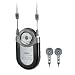 Coby CX2 Mini AM/FM Stereo Pocket Radio with Neck and Arm/Hand Straps - Black