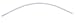 Plumbest Contour-Curved Shower Curtain Rod for 60-Inch Tubs, White #S02-191