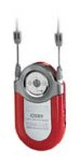 COBY  CX-7 Red MINI AM/FM POCKET RADIO with NECK STRAP