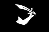 Flagge 90 x 150 : Pirat Thomas Tews - Arm mit Schwert