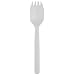 Dixie CMP21C Medium Weight Polypropylene Spork, 5.75" Length, White (Case of 1,000)