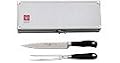 Wüsthof Grand Prix II 2-Piece Carving Set in a Brushed-Aluminum Gift Chest