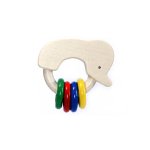 Eigenschaften Hess-Spielzeug 11158 / Hess 11158 - Rassel Elefant mit 4 Ringen
