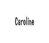  : Clearly Charming Name Caroline Stainless Steel Text Numbers Types Italian Charm Link