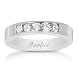Platinum Channel-Set 5 Stone Wedding Band (.35 ct. tw.)