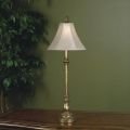 Aged Silver Buffet Lamps, Pair