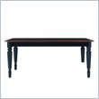 Stanley Furniture American Perspective Homestead Leg Casual Dining Table in Black Finish