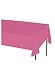 Hot Pink Plastic Table Cover 54'' x 108'' Rectangle