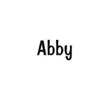 Clearly Charming Name Abby RED HEART Laser Italian Charm Link