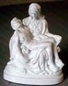 White Pieta Statue, Madonna and Child