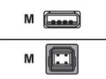 APC - USB cable - 4 PIN USB Type A (M) - 4 PIN USB Type B (M) - 3 m