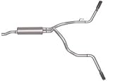 Gibson Aluminized Dual Extreme Cat-Back Exhaust System - 2008 Dodge Ram 4.7L 2/4wd Quad Cab, Short Bed 1500 4dr. Part # 6562